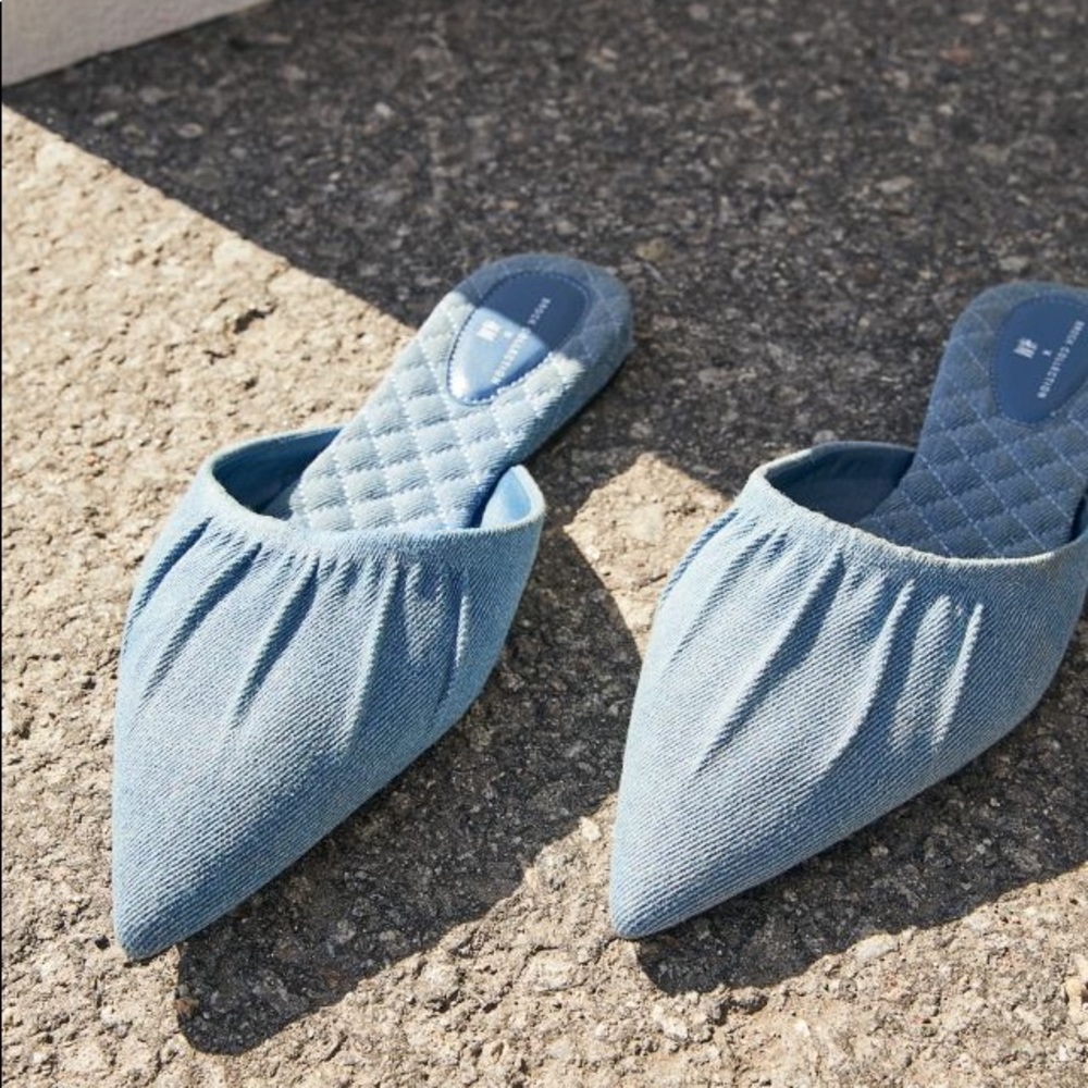 Brock Collection x H&M Pointed Denim Flats